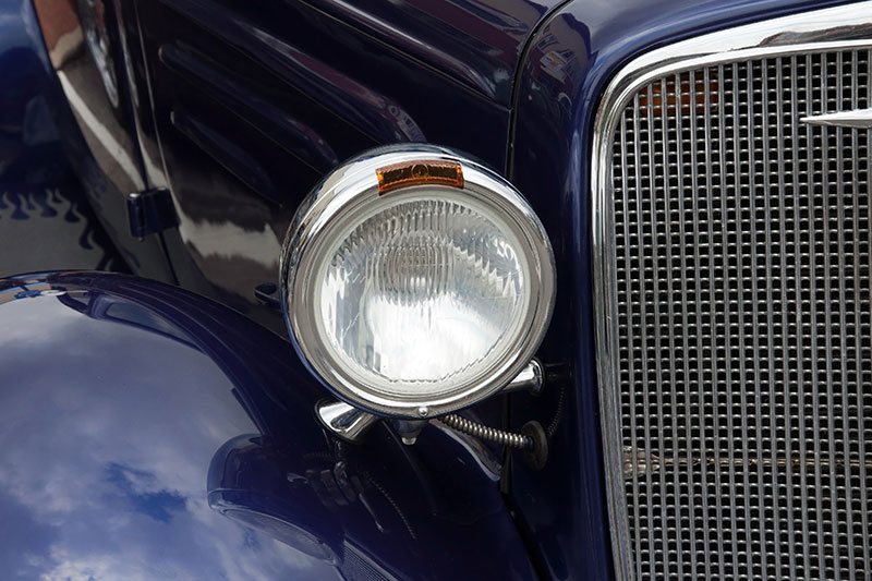 Headlight and Grill from Classic Car